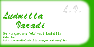 ludmilla varadi business card